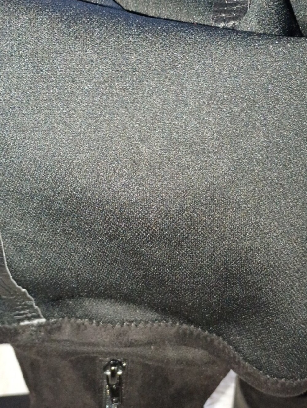 Black Thigh-High Suede Block Heel Boots! - Picture 7 of 8